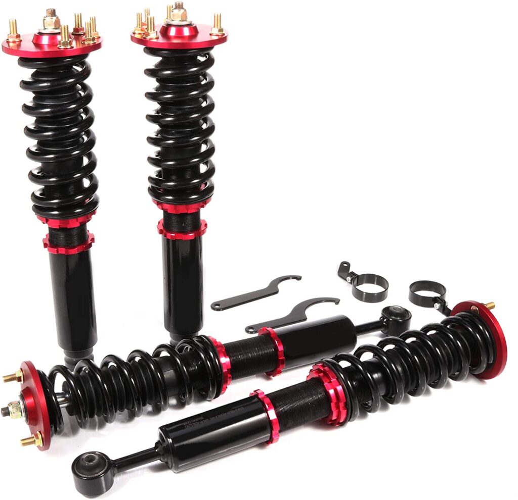4PC Front & Rear Strut Set For Honda Accord 2003-2007 - Complete Assembled Struts, Lifetime Warranty